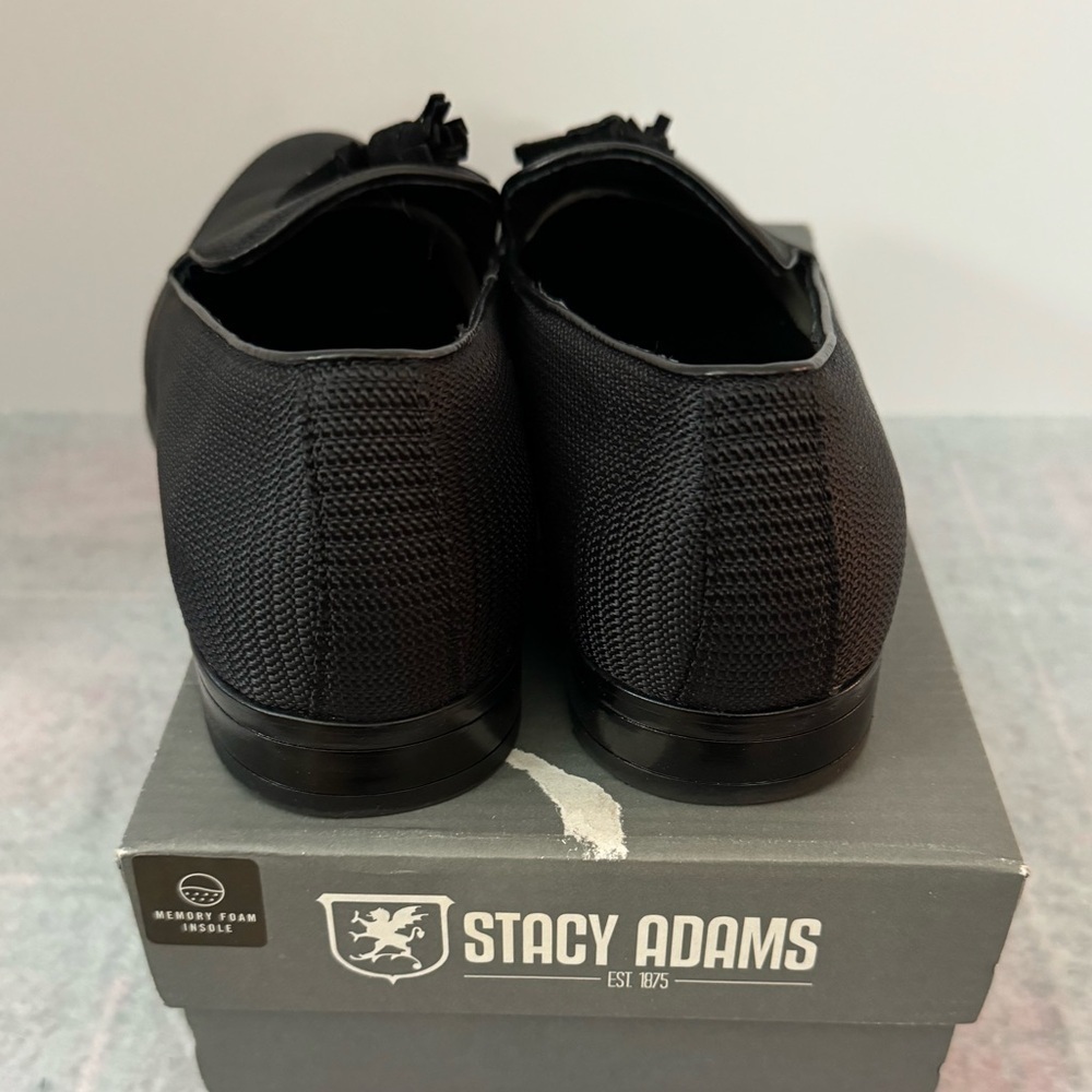 Stacy Adams Tazewell Tassel Loafers Black Men’s 8.5M - Picture 4 of 6